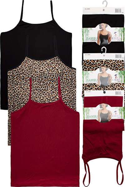 B'YOU life 3 Pieces of L Stretch Fabric Bamboo Women's Tank Tops with String ...