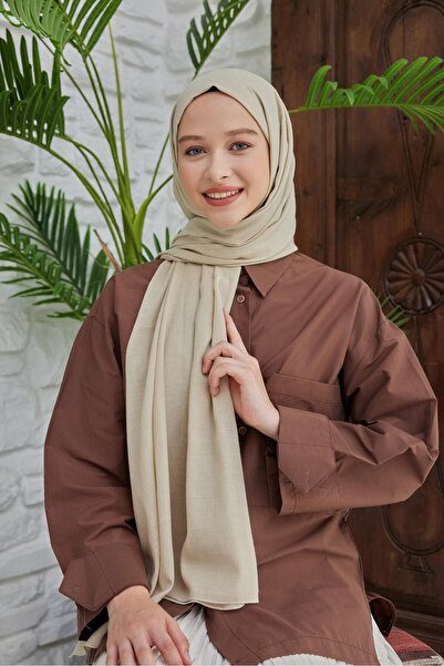 Şalland Natural Cotton Shawl Ivory