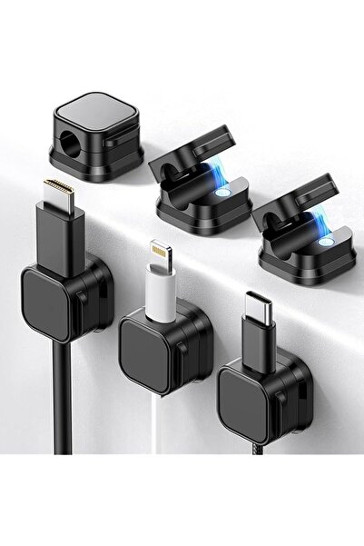 The Bros 6-Pack Magnetic Cable Organizer, Magnetic Cable Holder For Organizin...