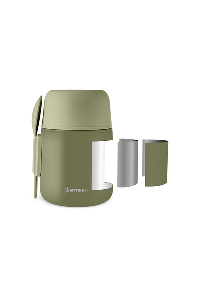 Emsan Solis Food Thermos 500 ml Green