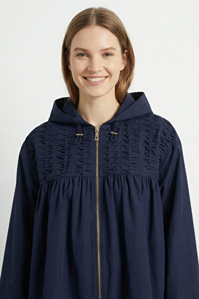 Soul Women's Hooded Front Zipper Seasonal Jacket – 32458Ckt - Navy