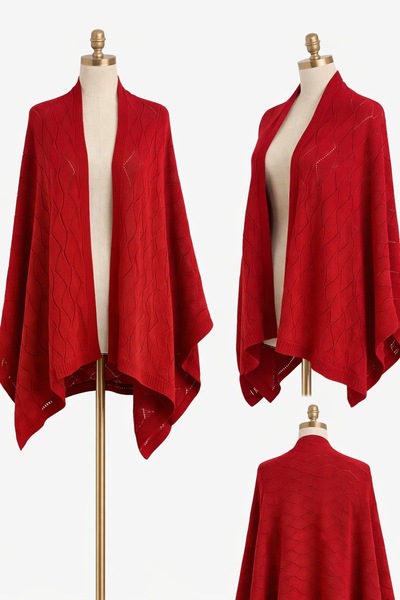 Otranto Company Aura - Ajur Desenli Triko Şal