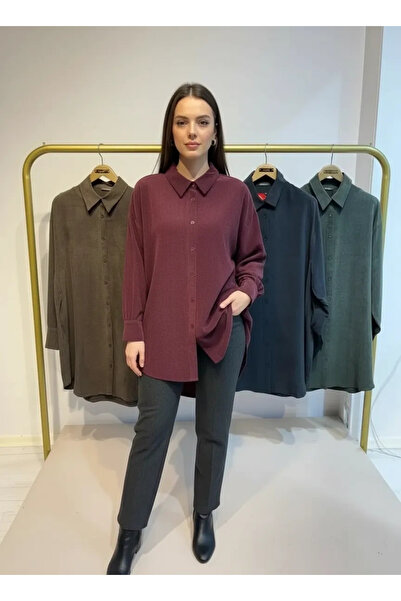 Invee Terra Kadın Gömlek 7178 bordo
