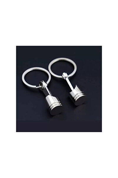 PyAuto Metal Keychain Piston Chrome