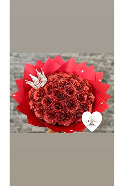 Marlyo Shop Bouquet of 29 premium roses and wreath