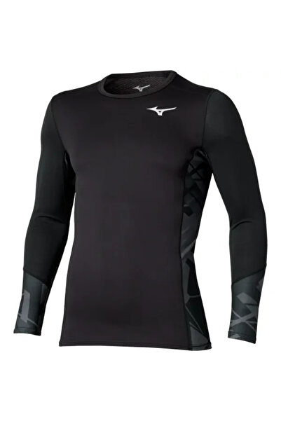MIZUNO Virtual Body G5 Crew Neck Lenjerie termică pentru bărbați, negru