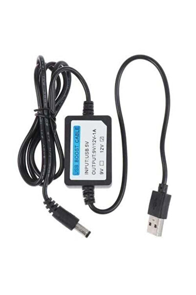 Motorobit USB 5V - 12V 1A Voltaj Yükseltici Booster 1m