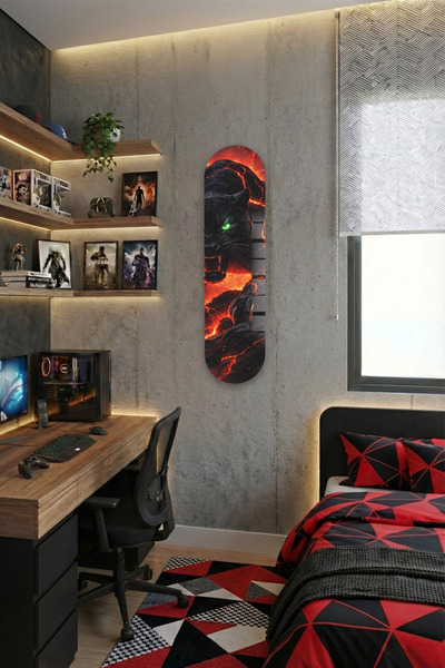 Decorita Cam Kaykay Tablo | Lav Pençesi | 80x20