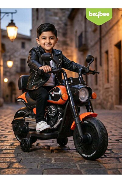 BAYBEE Classic Electric Bike for Bike | Ride on Kids bike with Rechargeable B...