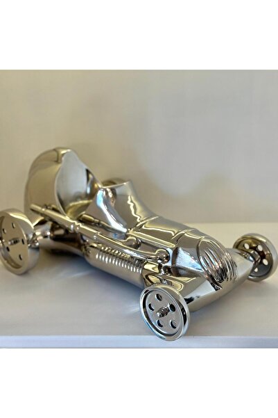 Dekordan House Gümüş Araba Dekor Obje