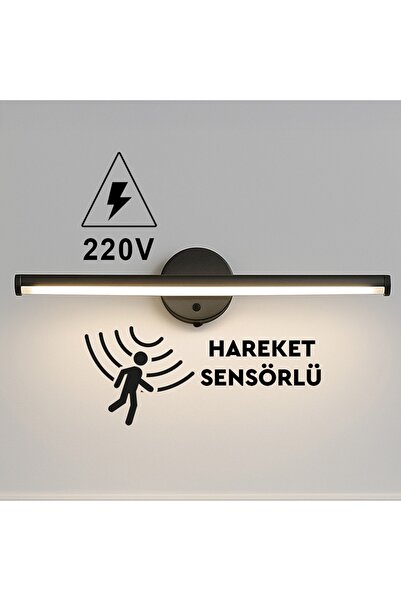 Senden Hediye Removable White Adhesive Sensor Electric Led Sconce 38cm - 220V