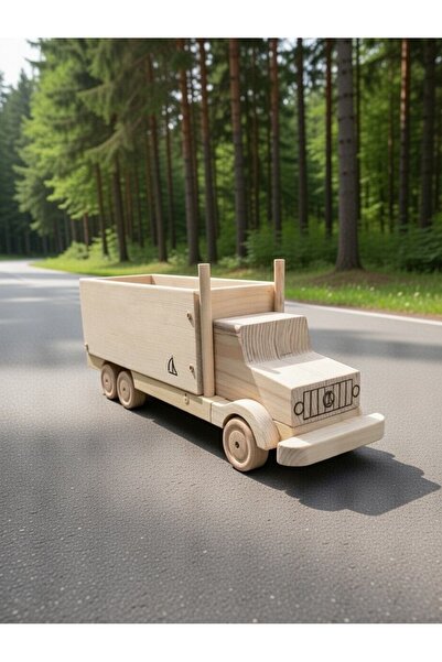 Generic Voks Ahşap Oyuncak Kamyon