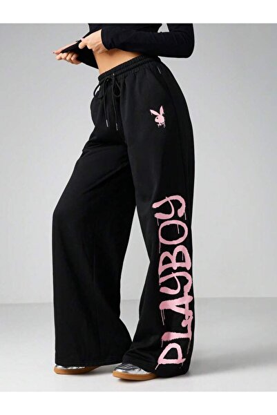 COMANCHERO Unisex Playboy Printed Baggy Cut Wide Leg Summer Tracksuit