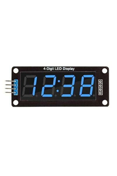 Genel Markalar TM1637 4 Digit Led Display Saat Modülü - Mavi