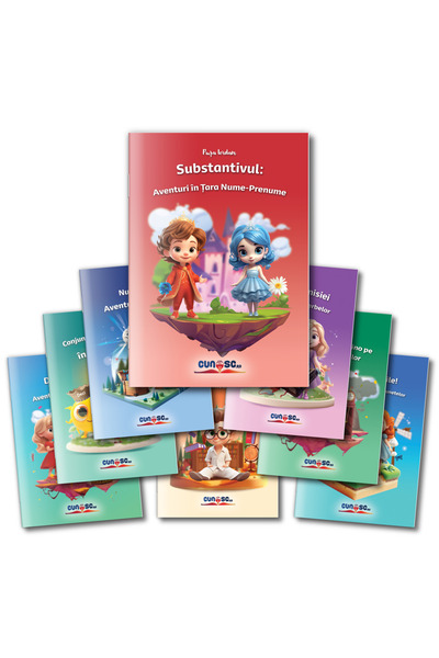 Cunosc.ro Setul Părți de Vorbire (8 cărți)