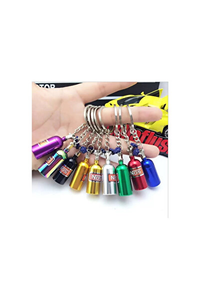 PyAuto Metallic Keychain Bottle NOS