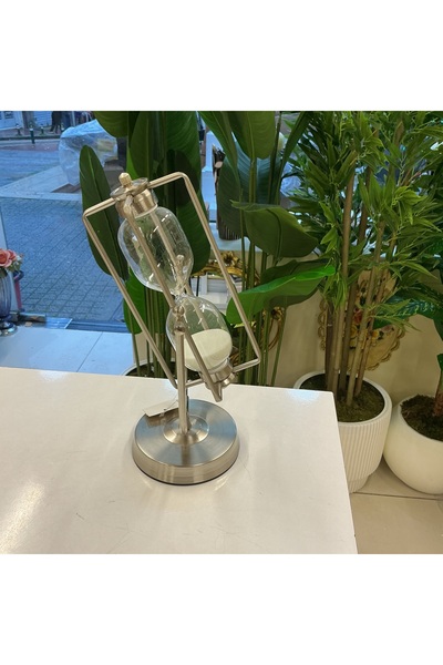 goldhomedesign Metal Ayaklı 30 cm Kum Saati