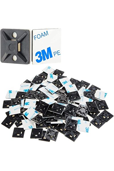 The Bros حوامل ربطات الكابلات ذاتية اللصق لعام 2018 (19.5 مم × 19.5 مم) (HS-1...