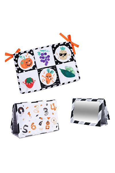 TUMAMA KIDS Set de 3 cărți zornăitoare educative, oglindă acrilic , Tumama, +...