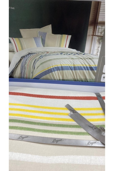 Sarev ÇİFT KİŞİLİK BAZAAR EDWIN BEJ NEVRESİM TAKIMI