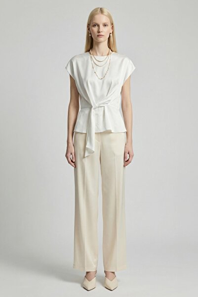 Rays 242201 Front-Tie Blouse Ecru