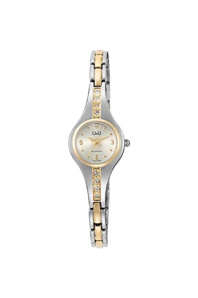 Q&Q Women's Watch F13A-003PY, Silver and Gold