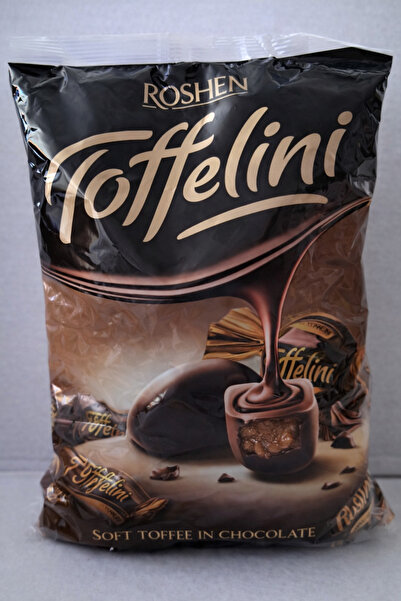 Roshen Toffelini Dolgulu Karamel Şekerleme 1 Kg – Yumuşak Toffee Şeker 1000 g...