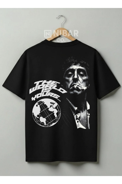 Grafftee Clothing تي شيرت للجنسين مطبوع عليه شخصية سكارفيس توني مونتانا مصنوع...