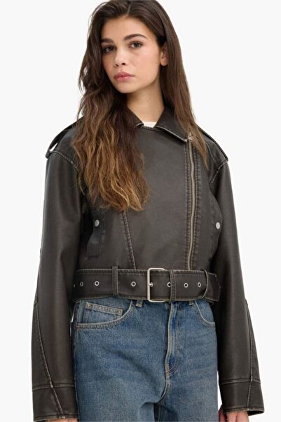 DeFacto Kadın Deri Mont G0709AX/KH402