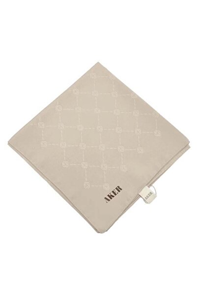 Aker Monogram Eşarp - Koyu Bej 961
