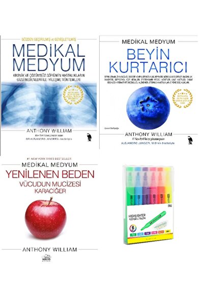 Nemesis Kitap Medikal Medyum + Beyin Kurtarıcı + Yenilenen Beden / 3 Kitap SE...