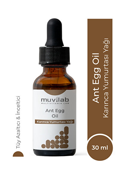 muvilab Karınca Yumurtası Yağı Tüy Azaltıcı Dökücü Gözenek Arındırıcı Nemlend...