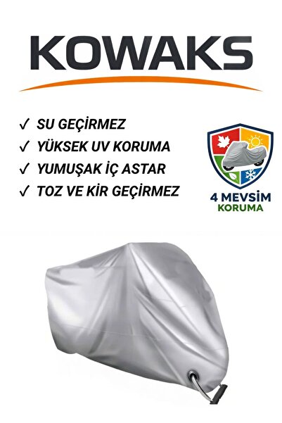 KOWAKS Benda Rock 250 Motosiklet Brandası, Motor Brandası, Gri (Kilit Uyumlu)