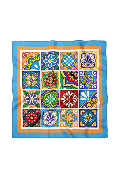 Sultan İpek Patterned Scarf / Bandana 50X50Cm