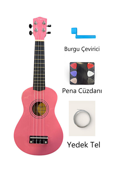 martin smith MN-226PNK Pembe Soprano Ukulele (Yedek tel - Çanta - Pena Cüzdan...