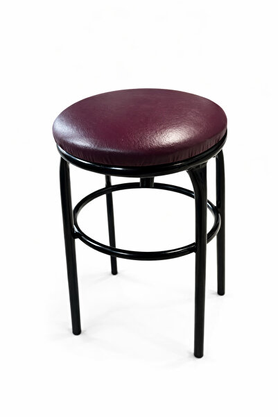 ERDOĞAN KARDEŞLER Metal Ayaklı Yuvarlak Puf Tabure