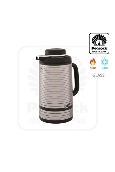 Generic Japanese Tea Thermos 1.3L Silver/Black