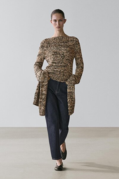 Massimo Dutti Pamuk karışımlı muline triko kazak