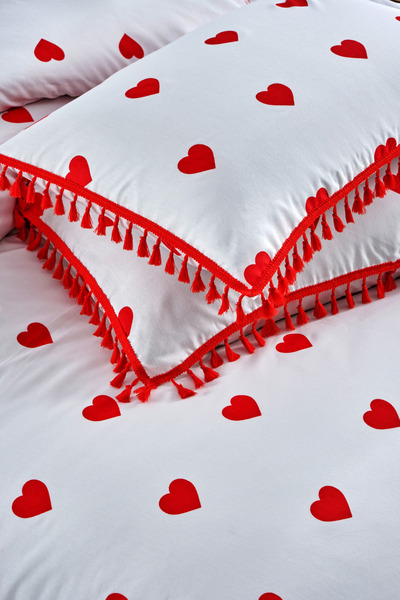 XVA ДЕНЬ ЗАКОХАНИХ ПОДАРУНОК ДЛЯ ДВОХ ЧЕРВОНИЙ КОМПЛЕКТ ПОСТІЛЬНОЇ БІЛИЗНИ З ...