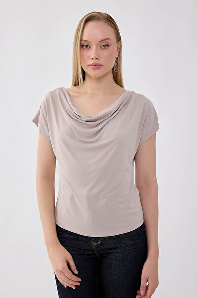 Vitrin Flowy Degaje Collar Blouse