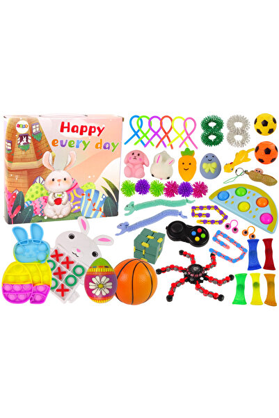 LEAN Jucării Fidget de Paște Pop It Squishy Antistres Set de 41 de piese