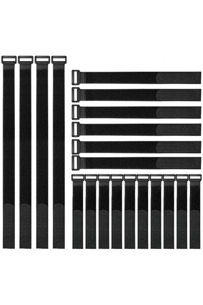 The Bros عبوة من 20 رباطًا قابلاً لإعادة الاستخدام لتثبيت الكابلات، مصنوع من ...