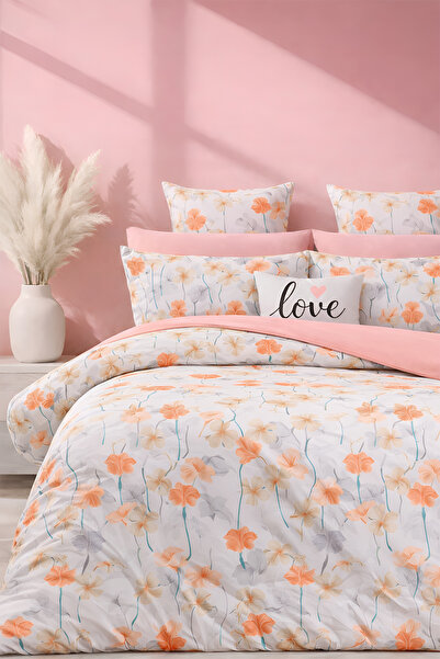 İQON Elastic Sheet Bedding Set Double Size Zmbk Orange