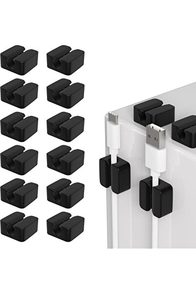 The Bros 22PCS Silicone Cable Clips, Cord Organizer for Desk, USB Charger Cab...