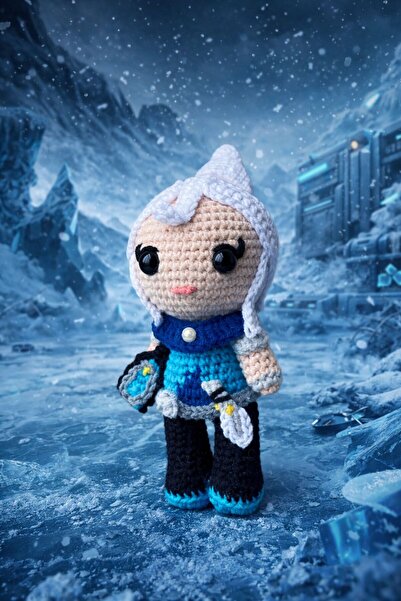 KayNal Valorant Ajanı Örgü Oyuncak Amigurumi JETT