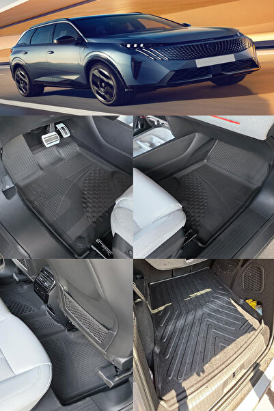 Sahler Peugeot 5008 2025 Sonrası 1.2 Mild Hybrit 4.5 D Paspas 3D Rizline Baga...