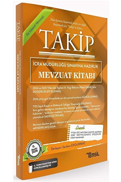 Makro Kitabevi Yayınları Temsil 2026 Baskı TAKİP İcra Müdürlüğü Sınavı Hazırl...
