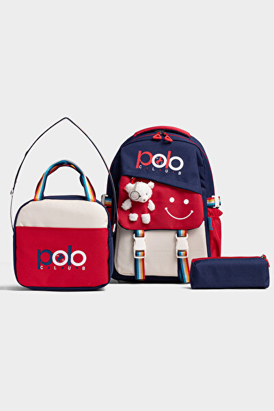 By Hakan My Polo 2015 3-PIECE Geantă pentru școala primară și gimnazială Rucs...