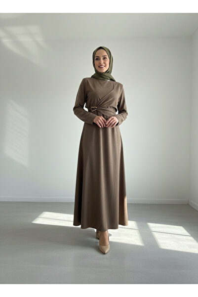 Esmira Stil Bolerolu Toka Aksesuarlı Kadın Elbise