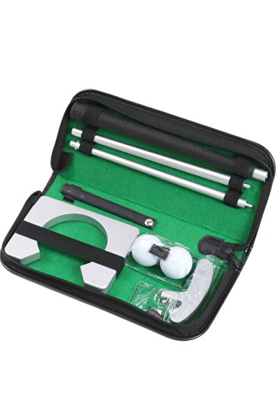 BABUN Portatif Taşınabilir Çantalı İç Dış Mekana Uygun Golf Putter Seti Mini ...